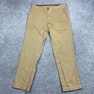 Tommy Bahama Pants Mens 34x30 Tan Khaki Pima Cotton‎ Casual Flat Front Chino